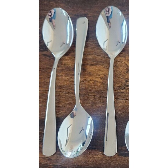 Set 3 JA Henckels Intl Tablespoon Soup Spoons Silverware Silvano 18/10 Cutlery - Picture 1 of 8